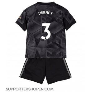 Arsenal Kieran Tierney #3 Bortatröja Barn 2022-23 Kortärmad (+ korta byxor)